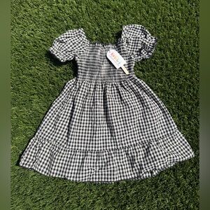 NWT Melt Gingham Puff Sleeve Dress Girls 18–24M